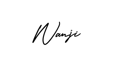 Make a beautiful signature design for name Wanji. Use this online signature maker to create a handwritten signature for free. Wanji signature style 3 images and pictures png