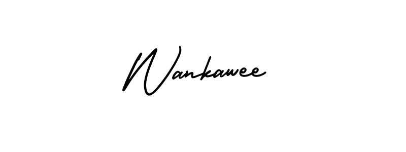 Create a beautiful signature design for name Wankawee. With this signature (AmerikaSignatureDemo-Regular) fonts, you can make a handwritten signature for free. Wankawee signature style 3 images and pictures png