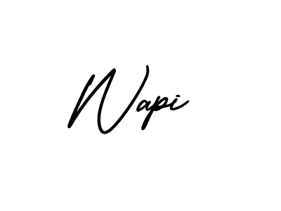 Check out images of Autograph of Wapi name. Actor Wapi Signature Style. AmerikaSignatureDemo-Regular is a professional sign style online. Wapi signature style 3 images and pictures png