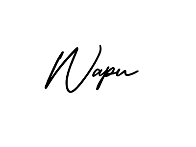 AmerikaSignatureDemo-Regular is a professional signature style that is perfect for those who want to add a touch of class to their signature. It is also a great choice for those who want to make their signature more unique. Get Wapu name to fancy signature for free. Wapu signature style 3 images and pictures png