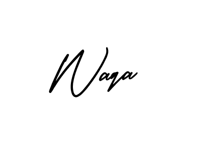 if you are searching for the best signature style for your name Waqa. so please give up your signature search. here we have designed multiple signature styles  using AmerikaSignatureDemo-Regular. Waqa signature style 3 images and pictures png