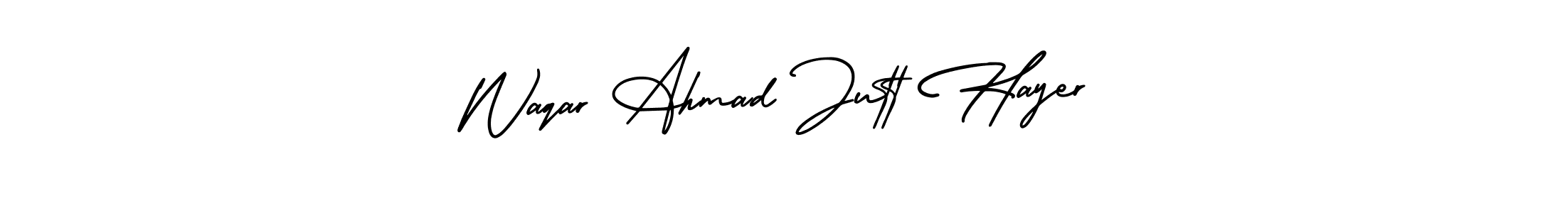 Also we have Waqar Ahmad Jutt Hayer name is the best signature style. Create professional handwritten signature collection using AmerikaSignatureDemo-Regular autograph style. Waqar Ahmad Jutt Hayer signature style 3 images and pictures png