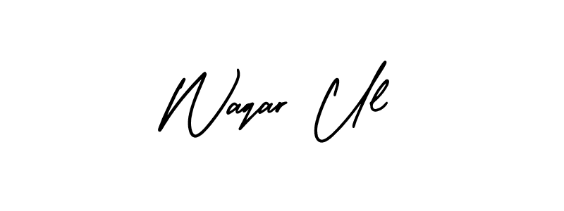 Best and Professional Signature Style for Waqar Ul. AmerikaSignatureDemo-Regular Best Signature Style Collection. Waqar Ul signature style 3 images and pictures png