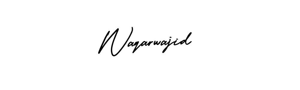 This is the best signature style for the Waqarwajid name. Also you like these signature font (AmerikaSignatureDemo-Regular). Mix name signature. Waqarwajid signature style 3 images and pictures png