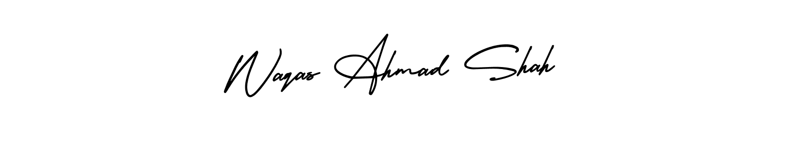 Create a beautiful signature design for name Waqas Ahmad Shah. With this signature (AmerikaSignatureDemo-Regular) fonts, you can make a handwritten signature for free. Waqas Ahmad Shah signature style 3 images and pictures png