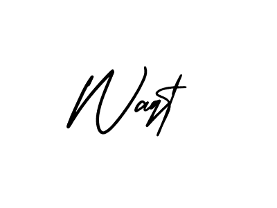 This is the best signature style for the Waqt name. Also you like these signature font (AmerikaSignatureDemo-Regular). Mix name signature. Waqt signature style 3 images and pictures png