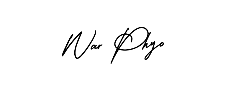 Check out images of Autograph of War Phyo name. Actor War Phyo Signature Style. AmerikaSignatureDemo-Regular is a professional sign style online. War Phyo signature style 3 images and pictures png