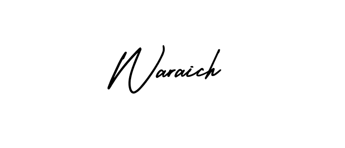 Make a beautiful signature design for name Waraich. With this signature (AmerikaSignatureDemo-Regular) style, you can create a handwritten signature for free. Waraich signature style 3 images and pictures png