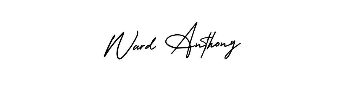 The best way (AmerikaSignatureDemo-Regular) to make a short signature is to pick only two or three words in your name. The name Ward Anthony include a total of six letters. For converting this name. Ward Anthony signature style 3 images and pictures png