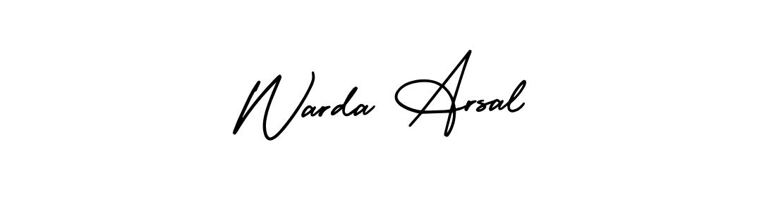 Best and Professional Signature Style for Warda Arsal. AmerikaSignatureDemo-Regular Best Signature Style Collection. Warda Arsal signature style 3 images and pictures png