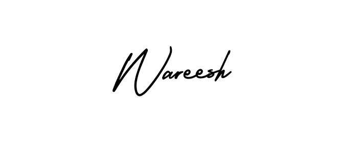 Design your own signature with our free online signature maker. With this signature software, you can create a handwritten (AmerikaSignatureDemo-Regular) signature for name Wareesh. Wareesh signature style 3 images and pictures png
