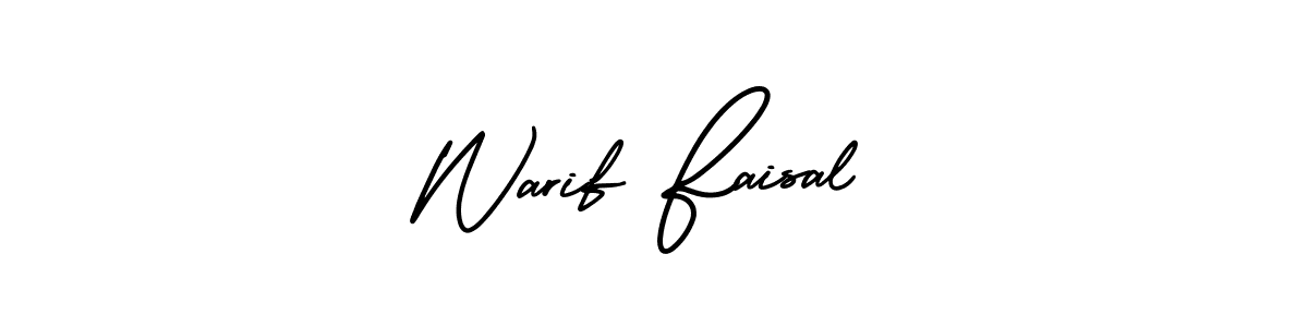 How to Draw Warif Faisal signature style? AmerikaSignatureDemo-Regular is a latest design signature styles for name Warif Faisal. Warif Faisal signature style 3 images and pictures png