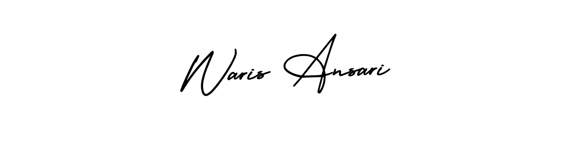 Also You can easily find your signature by using the search form. We will create Waris Ansari name handwritten signature images for you free of cost using AmerikaSignatureDemo-Regular sign style. Waris Ansari signature style 3 images and pictures png