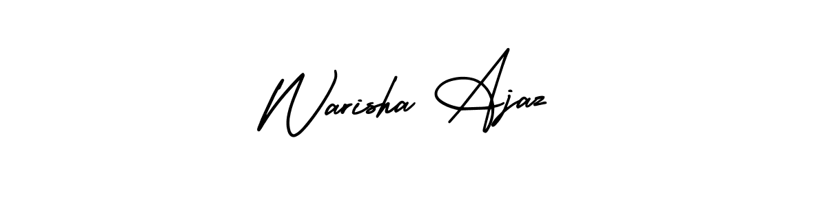 How to make Warisha Ajaz name signature. Use AmerikaSignatureDemo-Regular style for creating short signs online. This is the latest handwritten sign. Warisha Ajaz signature style 3 images and pictures png