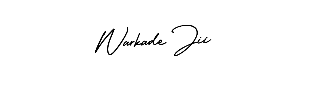 How to Draw Warkade Jii signature style? AmerikaSignatureDemo-Regular is a latest design signature styles for name Warkade Jii. Warkade Jii signature style 3 images and pictures png