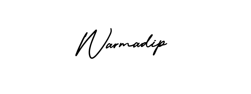 The best way (AmerikaSignatureDemo-Regular) to make a short signature is to pick only two or three words in your name. The name Warmadip include a total of six letters. For converting this name. Warmadip signature style 3 images and pictures png