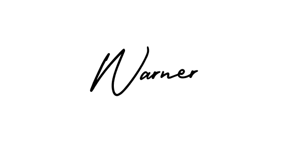 Make a beautiful signature design for name Warner. Use this online signature maker to create a handwritten signature for free. Warner signature style 3 images and pictures png