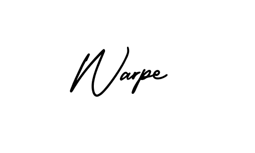 Similarly AmerikaSignatureDemo-Regular is the best handwritten signature design. Signature creator online .You can use it as an online autograph creator for name Warpe. Warpe signature style 3 images and pictures png