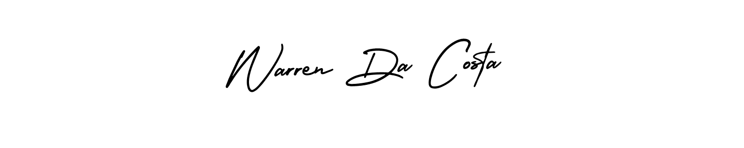 Warren Da Costa stylish signature style. Best Handwritten Sign (AmerikaSignatureDemo-Regular) for my name. Handwritten Signature Collection Ideas for my name Warren Da Costa. Warren Da Costa signature style 3 images and pictures png