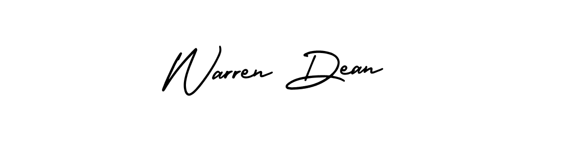 Make a beautiful signature design for name Warren Dean. With this signature (AmerikaSignatureDemo-Regular) style, you can create a handwritten signature for free. Warren Dean signature style 3 images and pictures png