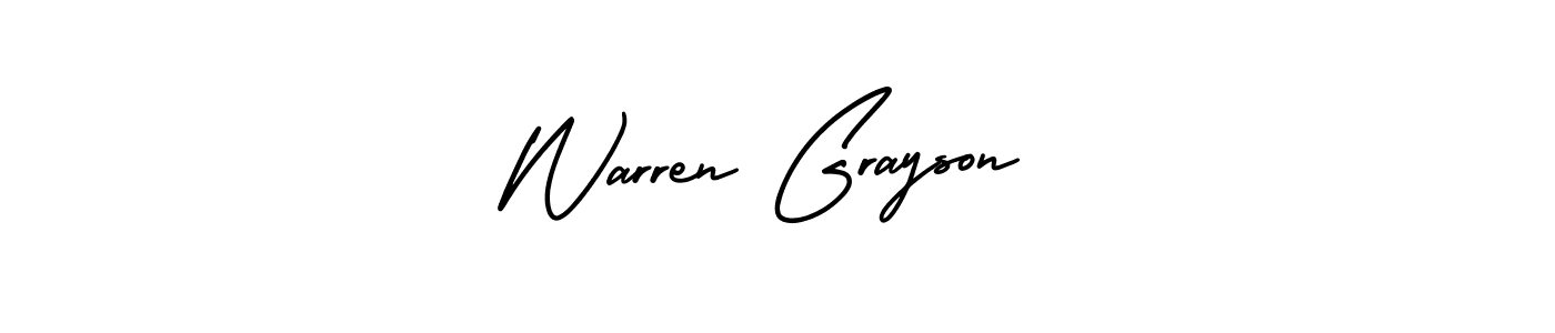Check out images of Autograph of Warren Grayson name. Actor Warren Grayson Signature Style. AmerikaSignatureDemo-Regular is a professional sign style online. Warren Grayson signature style 3 images and pictures png