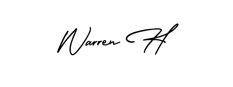 How to make Warren H signature? AmerikaSignatureDemo-Regular is a professional autograph style. Create handwritten signature for Warren H name. Warren H signature style 3 images and pictures png
