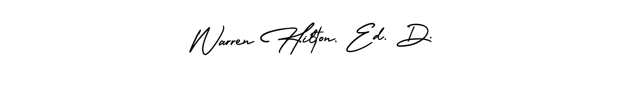 Also You can easily find your signature by using the search form. We will create Warren Hilton, Ed. D. name handwritten signature images for you free of cost using AmerikaSignatureDemo-Regular sign style. Warren Hilton, Ed. D. signature style 3 images and pictures png