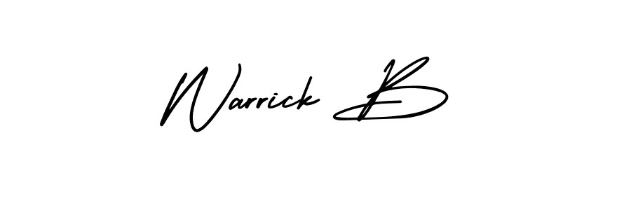 Check out images of Autograph of Warrick B name. Actor Warrick B Signature Style. AmerikaSignatureDemo-Regular is a professional sign style online. Warrick B signature style 3 images and pictures png