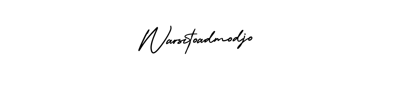 Design your own signature with our free online signature maker. With this signature software, you can create a handwritten (AmerikaSignatureDemo-Regular) signature for name Warsitoadmodjo. Warsitoadmodjo signature style 3 images and pictures png