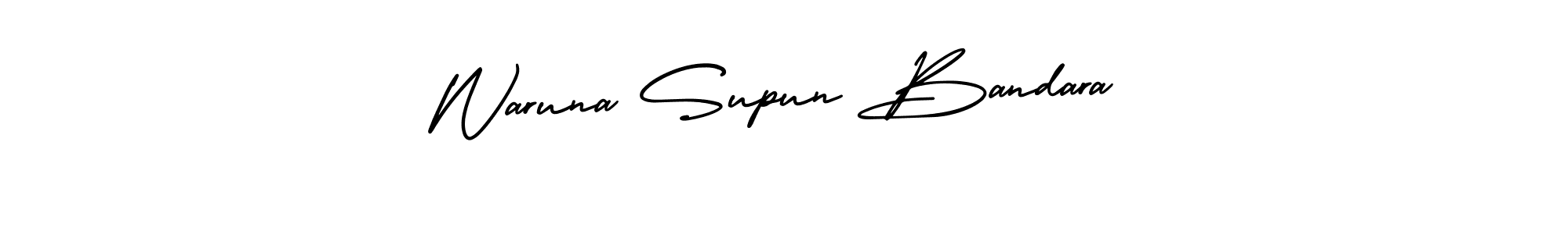 How to Draw Waruna Supun Bandara signature style? AmerikaSignatureDemo-Regular is a latest design signature styles for name Waruna Supun Bandara. Waruna Supun Bandara signature style 3 images and pictures png