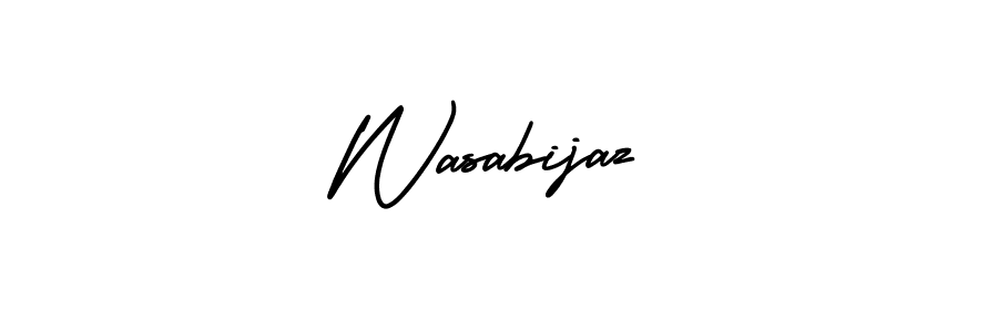 Also You can easily find your signature by using the search form. We will create Wasabijaz name handwritten signature images for you free of cost using AmerikaSignatureDemo-Regular sign style. Wasabijaz signature style 3 images and pictures png