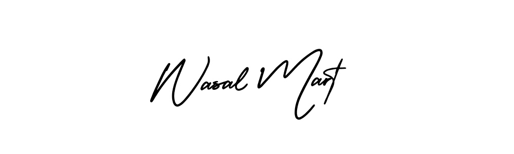 You should practise on your own different ways (AmerikaSignatureDemo-Regular) to write your name (Wasal Mart) in signature. don't let someone else do it for you. Wasal Mart signature style 3 images and pictures png