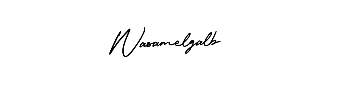 Make a beautiful signature design for name Wasamelgalb. With this signature (AmerikaSignatureDemo-Regular) style, you can create a handwritten signature for free. Wasamelgalb signature style 3 images and pictures png