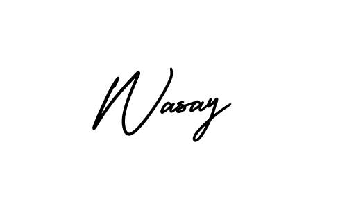 Also we have Wasay name is the best signature style. Create professional handwritten signature collection using AmerikaSignatureDemo-Regular autograph style. Wasay signature style 3 images and pictures png