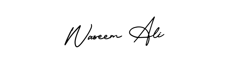 Design your own signature with our free online signature maker. With this signature software, you can create a handwritten (AmerikaSignatureDemo-Regular) signature for name Waseem Ali. Waseem Ali signature style 3 images and pictures png