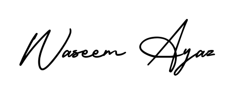 How to make Waseem Ayaz signature? AmerikaSignatureDemo-Regular is a professional autograph style. Create handwritten signature for Waseem Ayaz name. Waseem Ayaz signature style 3 images and pictures png