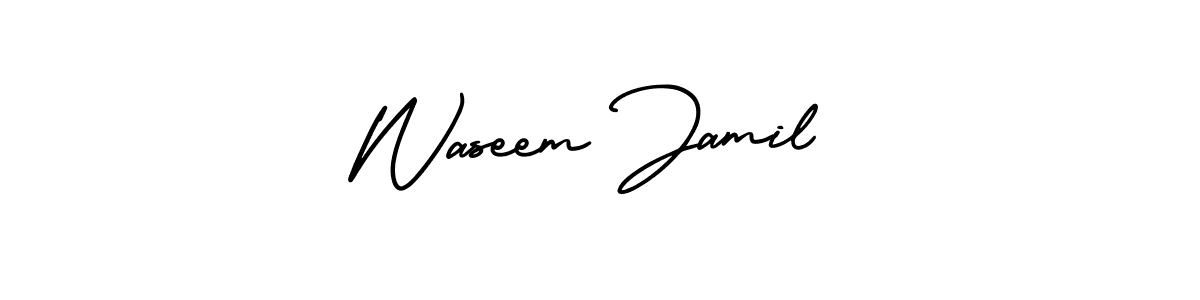 Check out images of Autograph of Waseem Jamil name. Actor Waseem Jamil Signature Style. AmerikaSignatureDemo-Regular is a professional sign style online. Waseem Jamil signature style 3 images and pictures png