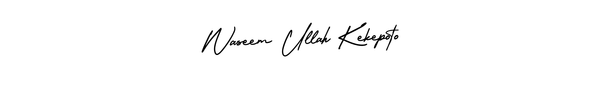 Make a beautiful signature design for name Waseem Ullah Kekepoto. Use this online signature maker to create a handwritten signature for free. Waseem Ullah Kekepoto signature style 3 images and pictures png