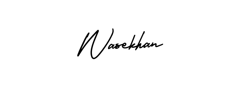 Make a beautiful signature design for name Wasekhan. Use this online signature maker to create a handwritten signature for free. Wasekhan signature style 3 images and pictures png