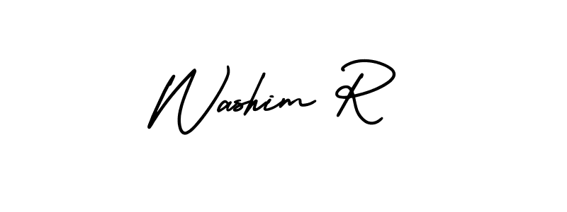 This is the best signature style for the Washim R name. Also you like these signature font (AmerikaSignatureDemo-Regular). Mix name signature. Washim R signature style 3 images and pictures png