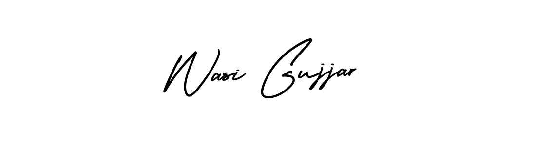 Use a signature maker to create a handwritten signature online. With this signature software, you can design (AmerikaSignatureDemo-Regular) your own signature for name Wasi Gujjar. Wasi Gujjar signature style 3 images and pictures png