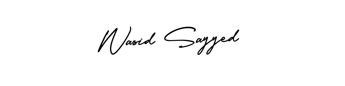 AmerikaSignatureDemo-Regular is a professional signature style that is perfect for those who want to add a touch of class to their signature. It is also a great choice for those who want to make their signature more unique. Get Wasid Sayyed name to fancy signature for free. Wasid Sayyed signature style 3 images and pictures png