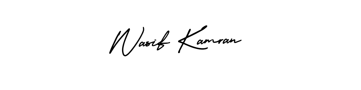 if you are searching for the best signature style for your name Wasif Kamran. so please give up your signature search. here we have designed multiple signature styles  using AmerikaSignatureDemo-Regular. Wasif Kamran signature style 3 images and pictures png