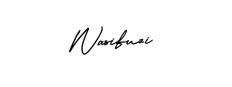 AmerikaSignatureDemo-Regular is a professional signature style that is perfect for those who want to add a touch of class to their signature. It is also a great choice for those who want to make their signature more unique. Get Wasifuzi name to fancy signature for free. Wasifuzi signature style 3 images and pictures png