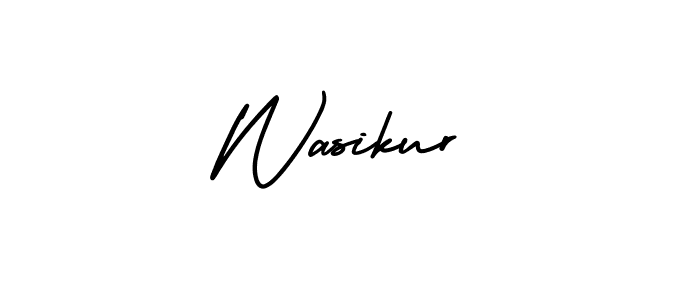if you are searching for the best signature style for your name Wasikur. so please give up your signature search. here we have designed multiple signature styles  using AmerikaSignatureDemo-Regular. Wasikur signature style 3 images and pictures png