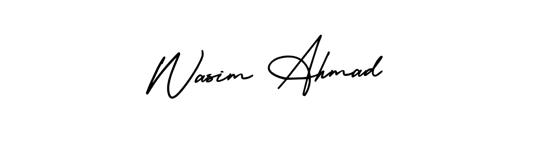 You can use this online signature creator to create a handwritten signature for the name Wasim Ahmad. This is the best online autograph maker. Wasim Ahmad signature style 3 images and pictures png
