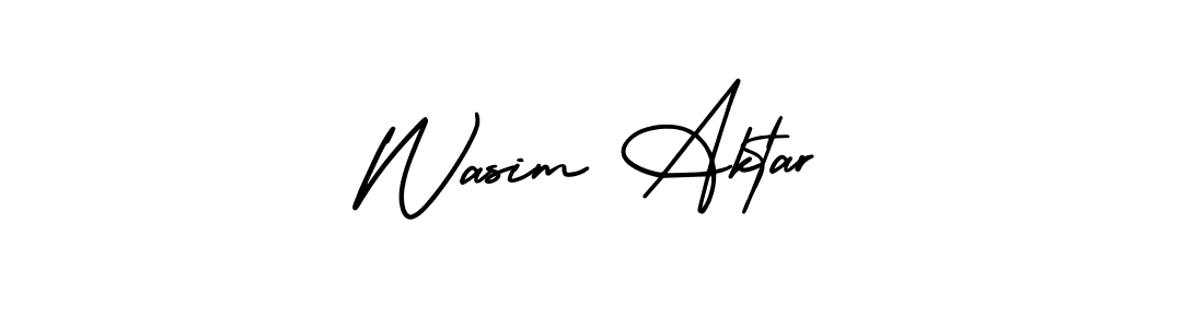 Wasim Aktar stylish signature style. Best Handwritten Sign (AmerikaSignatureDemo-Regular) for my name. Handwritten Signature Collection Ideas for my name Wasim Aktar. Wasim Aktar signature style 3 images and pictures png