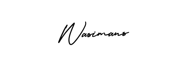 Best and Professional Signature Style for Wasimans. AmerikaSignatureDemo-Regular Best Signature Style Collection. Wasimans signature style 3 images and pictures png