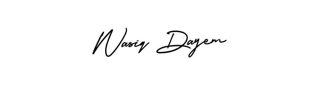 Create a beautiful signature design for name Wasiq Dayem. With this signature (AmerikaSignatureDemo-Regular) fonts, you can make a handwritten signature for free. Wasiq Dayem signature style 3 images and pictures png