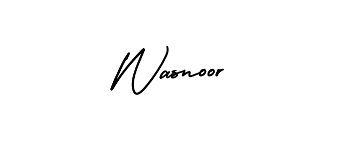 You can use this online signature creator to create a handwritten signature for the name Wasnoor. This is the best online autograph maker. Wasnoor signature style 3 images and pictures png